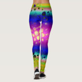 Leggings Motif Abstrait coloré (Dos)