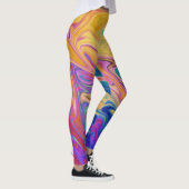 Leggings Motif abstrait coloré (Droite)