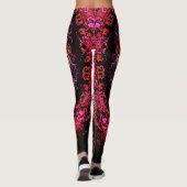 Leggings Motif abstrait coloré (oeil alien) (Dos)