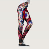 Leggings Motif abstrait coloré (oeil alien) (Droite)