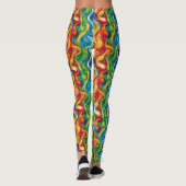 Leggings motif abstrait cool (Dos)