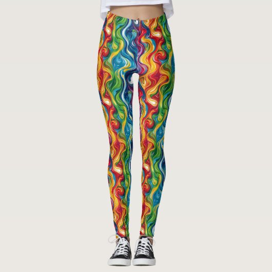 Leggings motif abstrait cool (Devant)