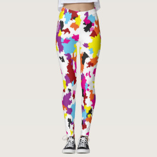 Leggings Motif Abstrait couleur cristallin irrégulier