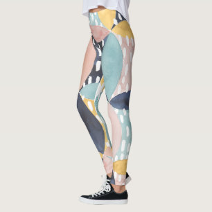 Leggings Motif abstrait de cercle