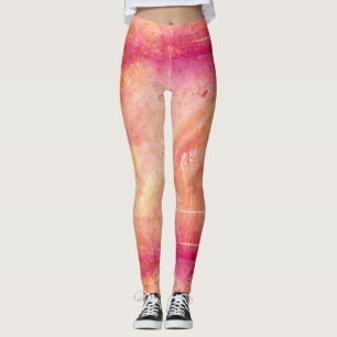 Leggings Motif abstrait de coucher du soleil