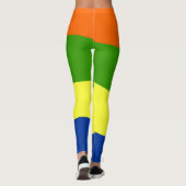 Leggings Motif abstrait de couleur et de géométrie (Dos)