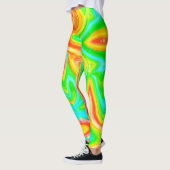 Leggings Motif Abstrait de couleur vive (Gauche)