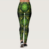 Leggings motif abstrait de fractale (Dos)