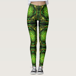 Leggings motif abstrait de fractale
