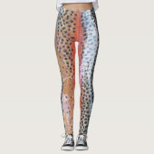 Leggings Motif Abstrait de la peau de truite arc-en-ciel (Devant)
