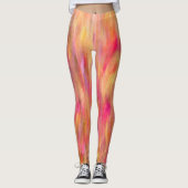 Leggings Motif abstrait de l'art botanique (Devant)