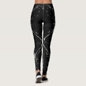 Leggings Motif abstrait de libellule (Dos)