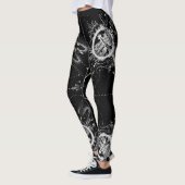 Leggings Motif abstrait de libellule (Gauche)