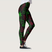 Leggings Motif Abstrait de Noël (Droite)