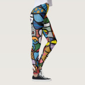 Leggings Motif Abstrait dynamique (Droite)