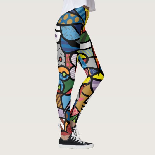 Leggings Motif Abstrait dynamique (Droite)