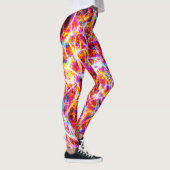Leggings Motif Abstrait Électrique Vibrant (Droite)