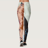 Leggings Motif Abstrait en marbre (Dos)