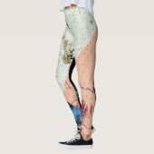 Leggings Motif Abstrait en marbre (Gauche)
