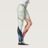 Leggings Motif Abstrait en marbre (Droite)