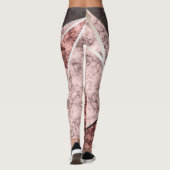 Leggings Motif abstrait en marbre (Dos)
