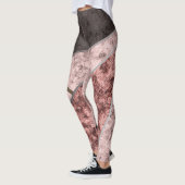 Leggings Motif abstrait en marbre (Gauche)