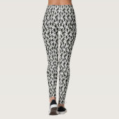 Leggings Motif Abstrait en niveaux de gris (Dos)