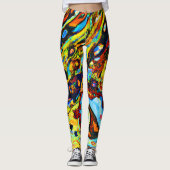 Leggings Motif Abstrait exceptionnel (Devant)