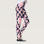 Leggings Motif Abstrait Floral Coloré (Droite)