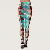Leggings motif Abstrait | Formes triangles colorées (Dos)