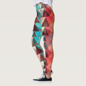Leggings motif Abstrait | Formes triangles colorées (Gauche)