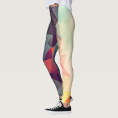 Leggings Motif Abstrait géométrique (Gauche)