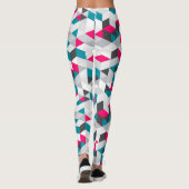 Leggings Motif Abstrait géométrique moderne coloré (Dos)