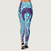 Leggings Motif Abstrait Giraffe (Dos)