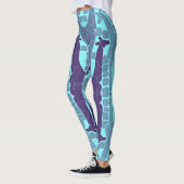 Leggings Motif Abstrait Giraffe (Gauche)