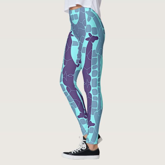 Leggings Motif Abstrait Giraffe (Gauche)