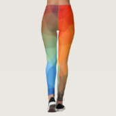 Leggings Motif Abstrait lumineux couleur prisme (Dos)