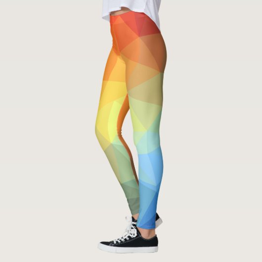 Leggings Motif Abstrait lumineux couleur prisme (Gauche)