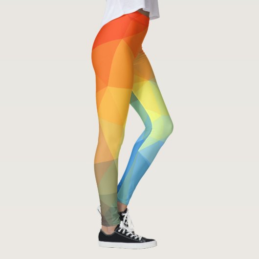 Leggings Motif Abstrait lumineux couleur prisme (Droite)