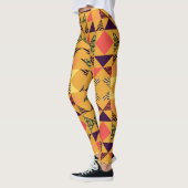 Leggings Motif Abstrait Memphis Pastel Triangle. (Gauche)