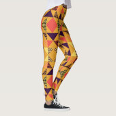 Leggings Motif Abstrait Memphis Pastel Triangle. (Droite)