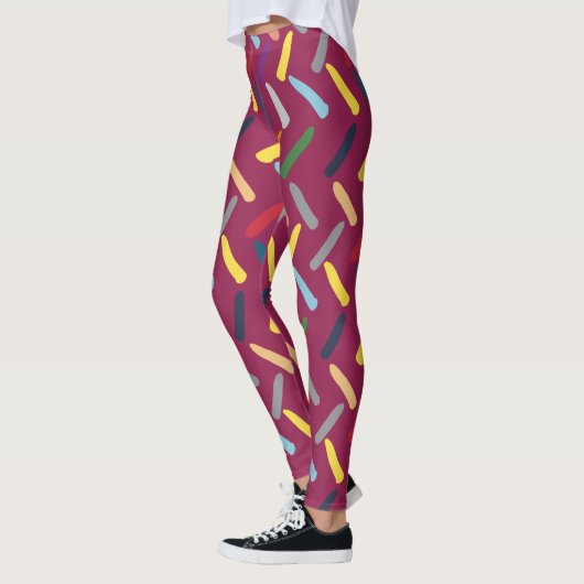 Leggings Motif Abstrait moderne (Gauche)