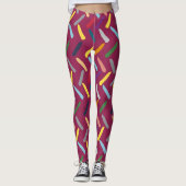 Leggings Motif Abstrait moderne (Devant)