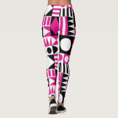 Leggings Motif abstrait moderne du milieu du siècle. (Dos)