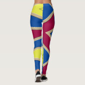 Leggings Motif abstrait multicolore "Ratti_Creative_Arts" (Dos)