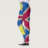 Leggings Motif abstrait multicolore "Ratti_Creative_Arts" (Gauche)