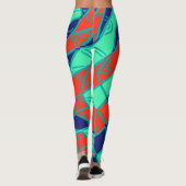 Leggings Motif abstrait multicolore "Ratti_Creative_Arts" (Dos)