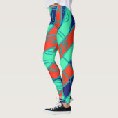 Leggings Motif abstrait multicolore "Ratti_Creative_Arts" (Gauche)
