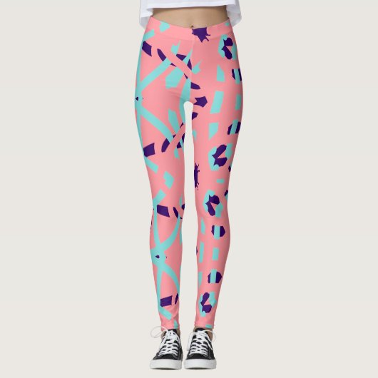 Leggings Motif abstrait multicolore "Ratti_Creative_Arts" (Devant)