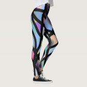 Leggings Motif abstrait multicolore "Ratti_Creative_Arts" (Droite)
